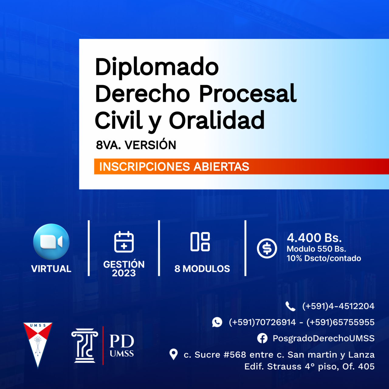 Diplomado En Derecho Procesal Civil Y Oralidad 8° Versión Posgrado